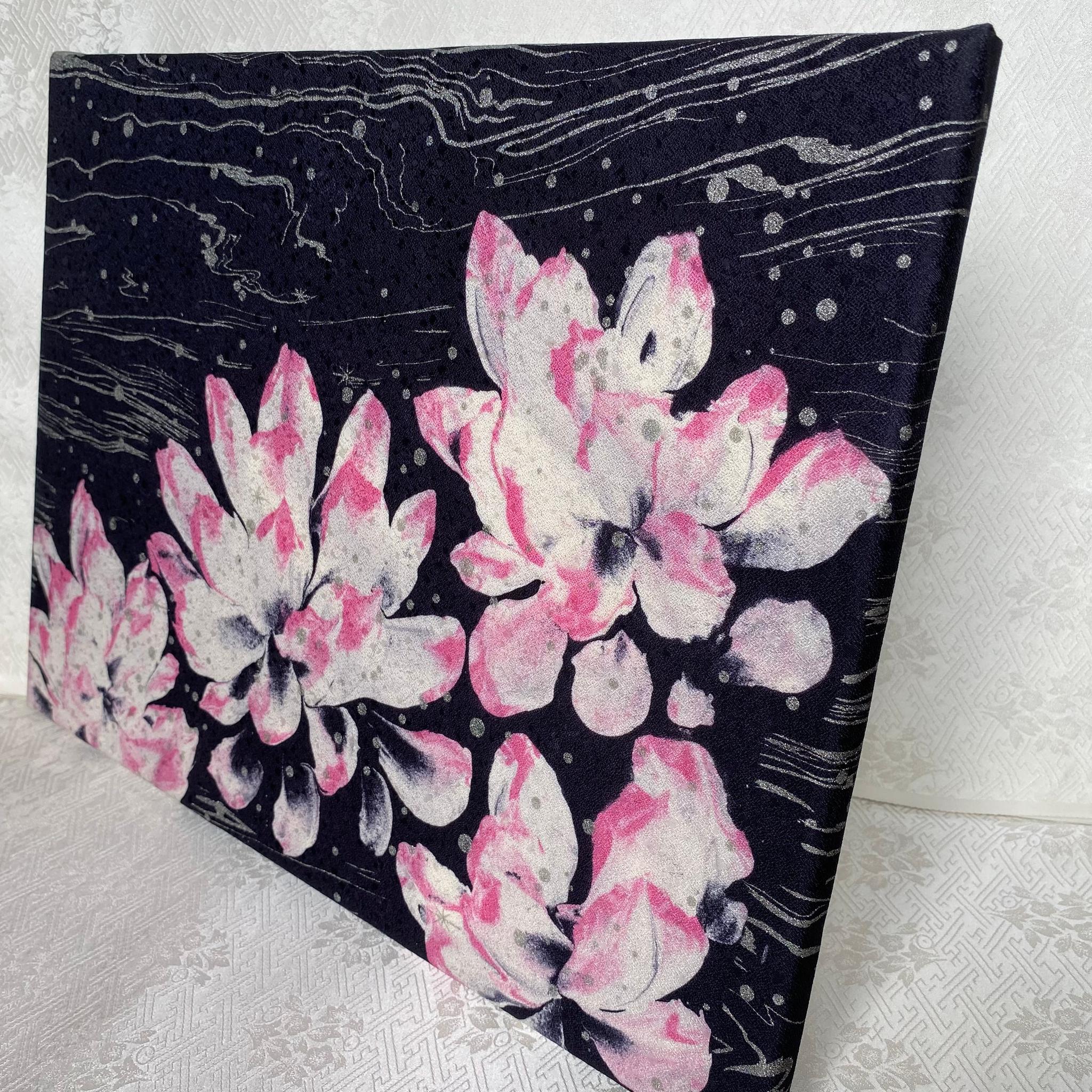 ファブリックアートパネル【蓮】 | 3枚目